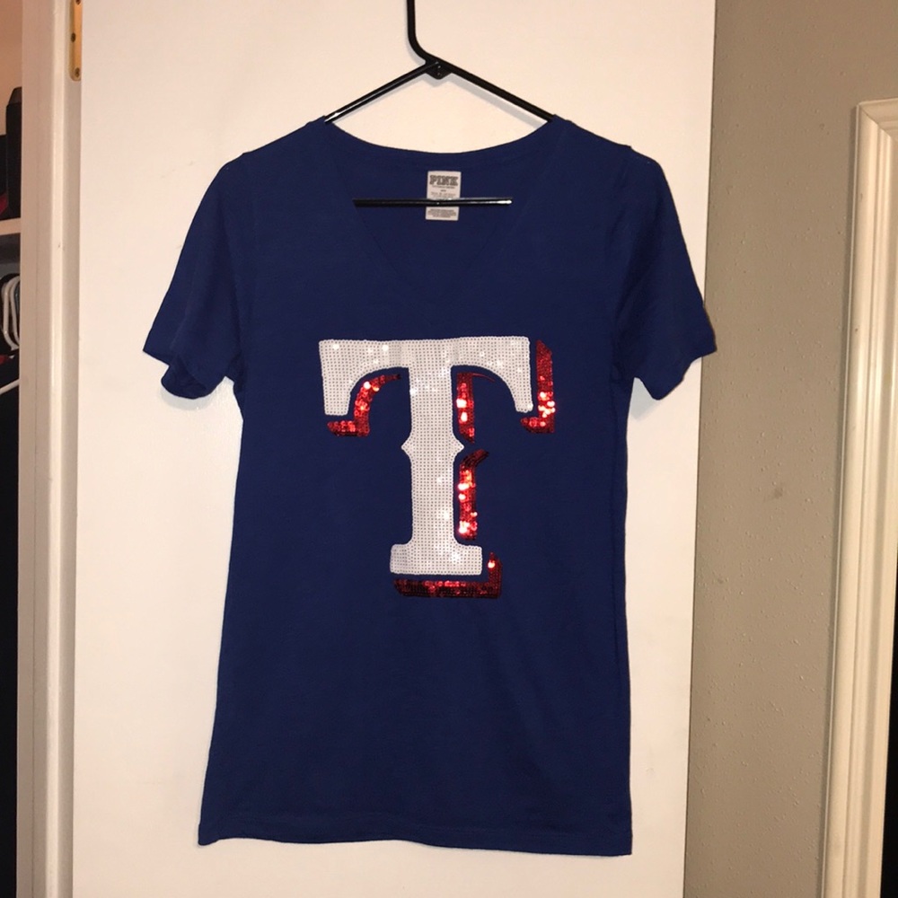 Victoria Secret PINK Texas Rangers V Neck